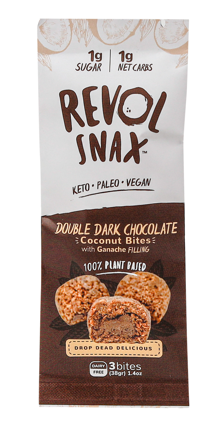 Revol Snax Double Dark Chocolate Bites