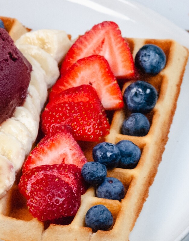 Waffle With Fruits