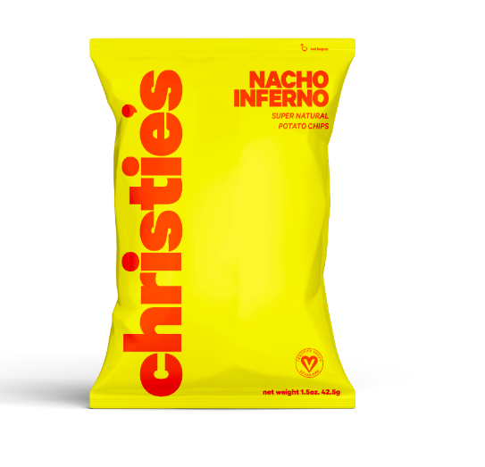 Christie's Nacho Inferno Potato Chips Snack Bag