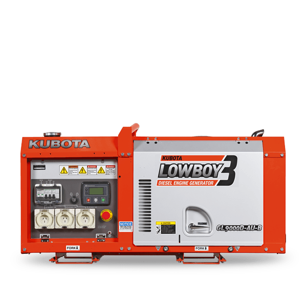Kubota LOWBOY GL9000D-AU-B (Digital Controller) Diesel Generator, In Stock Darwin, Please Contact us for Price.