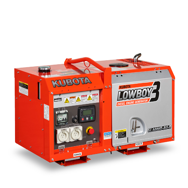 Kubota LOWBOY GL6000D-AU-B (Digital Controller) Diesel Generator, In Stock Darwin, Please Contact us for Price.