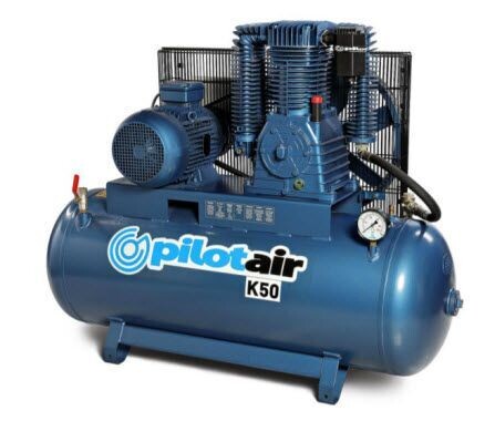 Pilot Air K50 10HP 415V 3-Phase Air Compressor - 888L/min (31.1CFM) Free Air Delivery - Two Stage Pump - Available in Darwin NT - Freight Included