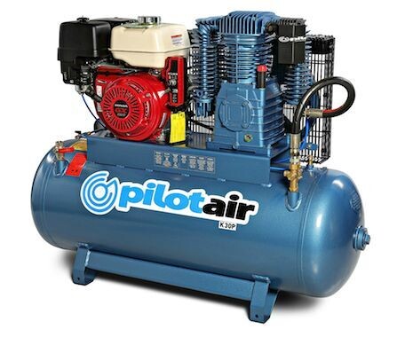 Pilot K30P Air Compressor- HONDA Petrol/GX390 (ES) /200 L Rec./812.2 L/min FAD