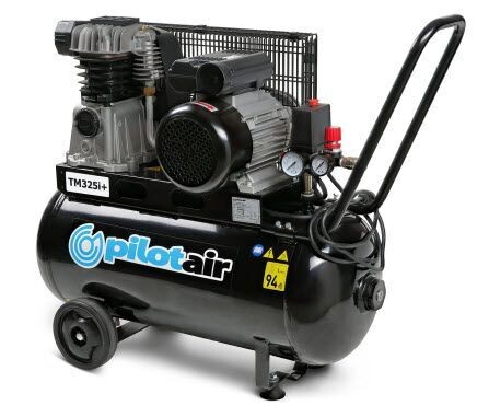 Pilot TM325+ Air Compressor- 240V/1.8 KW/50 L Rec./196 L/min FAD