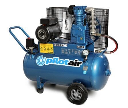 Pilot K17SD Air Compressor SUPER DUTY-240V/1.65 KW/100 L Rec./205 L/min FAD