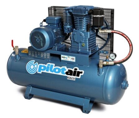 Pilot Air K25/21 5.5HP 415V 3-Phase Air Compressor - 454L/min (16.0CFM) Free Air Delivery - Available in Darwin NT - Freight Included