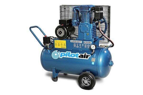 Pilot Air K25SDL 3HP 240V Super Duty Air Compressor - 289L/min (10.2CFM) Free Air Delivery - Available in Darwin NT - Freight Included