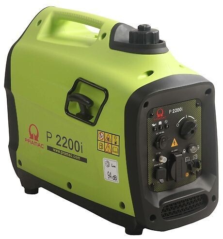 PRAMAC GENERATING SET P2200i INVERTER Single phase 2.2kVA 230V 50Hz PRAMAC Engine Hand start / Petrol +HAU1 1 x 15A 1ph Australian Retail outlets PRAMAC GENERATING SET P2200i INVERTER Single phase 2.2kVA 230V 50Hz PRAMAC Engine Hand start / Petrol +HAU1 1 x 15A 1ph Australian Retail outlets