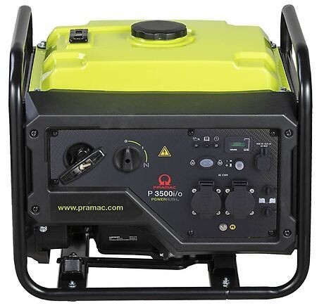 PRAMAC GENERATING SET P3500i/o INVERTER Single phase 3.3kVA 230V 50Hz PRAMAC Engine Hand start / Petrol +HAU2 2 x 15A 1ph Australian Retail outlets PRAMAC GENERATING SET P3500i/o INVERTER Single phase 3.3kVA 230V 50Hz PRAMAC Engine Hand start / Petrol +HAU2 2 x 15A 1ph Australian Retail outlets