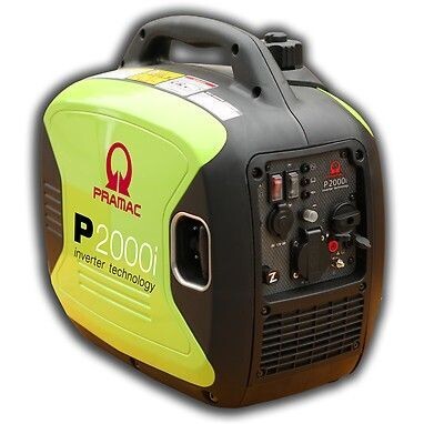 PRAMAC GENERATING SET P2000i INVERTER Single phase 2kVA 230V 50Hz YAMAHA MZ80 Engine Hand start / Petrol +HAU1 1 x 15A 1ph Australian Retail outlets PRAMAC GENERATING SET P2000i INVERTER Single phase 2kVA 230V 50Hz YAMAHA MZ80 Engine Hand start / Petrol +HAU1 1 x 15A 1ph Australian Retail outlets