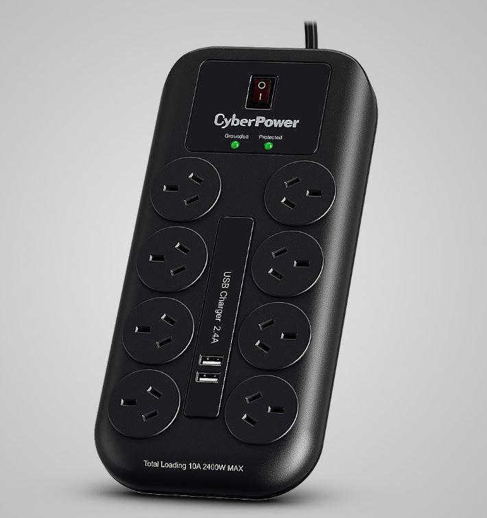 CyberPower CPSURGE08USB-ANZ - In-Stock Darwin, Price Includes freight to Darwin 