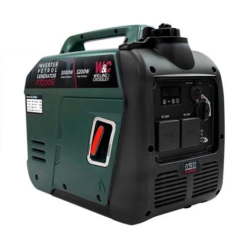 Welling & Crossley P3200Si 3200W Smart Silent Inverter Petrol Generator. 