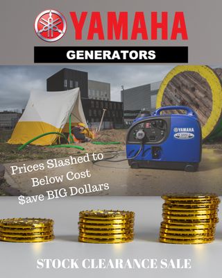 Yamaha Inverter Generators Clearance Stock