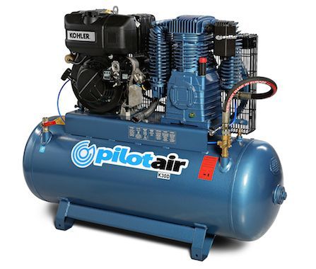 Pilot Air K30D Diesel Air Compressor - Kohler KD440 Engine - 812.2L/min (28.7CFM) Free Air Delivery - Two Stage Pump - Available in Darwin NT - Freight Included