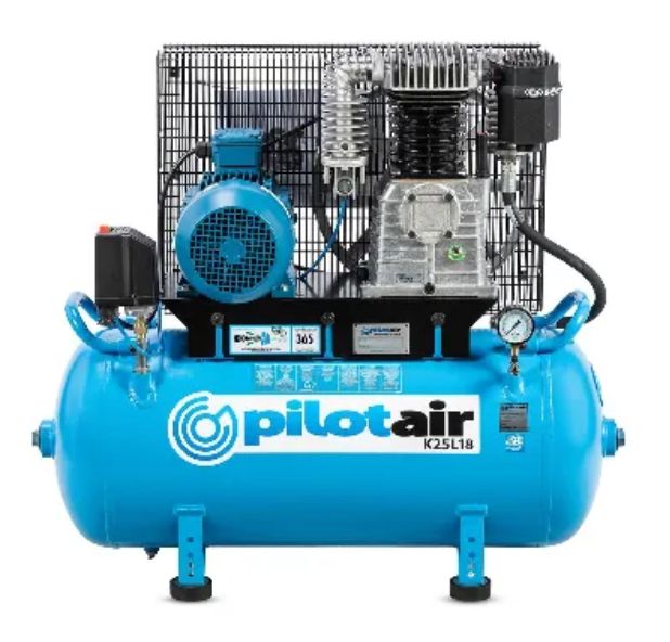 Pilot Air K25L18 4HP 415V 3-Phase Air Compressor - 365L/min (12.9CFM) Free Air Delivery - Available in Darwin NT - Freight Included