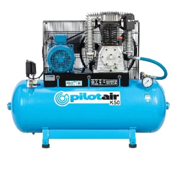 Pilot Air K50 10HP 415V 3-Phase Air Compressor - 888L/min (31.1CFM) Free Air Delivery - Two Stage Pump - Available in Darwin NT - Freight Included