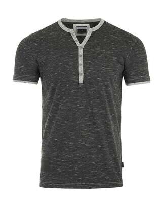 ZIMEGO Men's Henley T Shirts – Short Sleeve Contrast Neck and Hem Active Casual Fashion Tees Tops