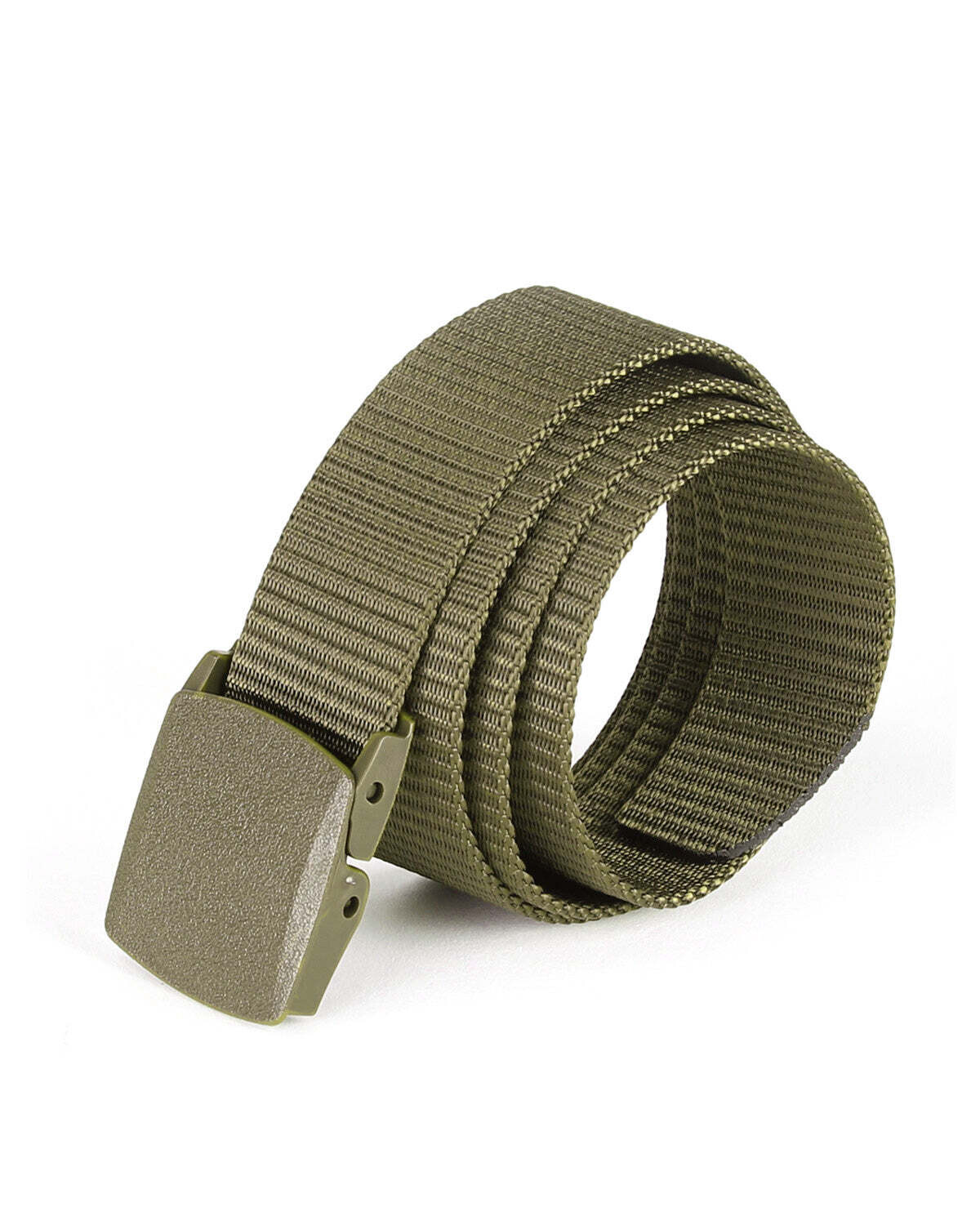 ZIMEGO Mens Adjustable Nylon Strap Military Tactical Web Belt Plastic Buckle