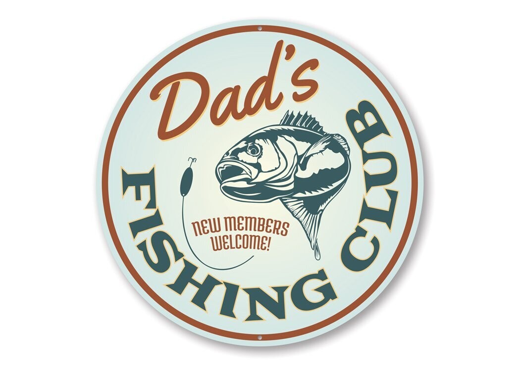 Fishing Club New Members Welcome Sign