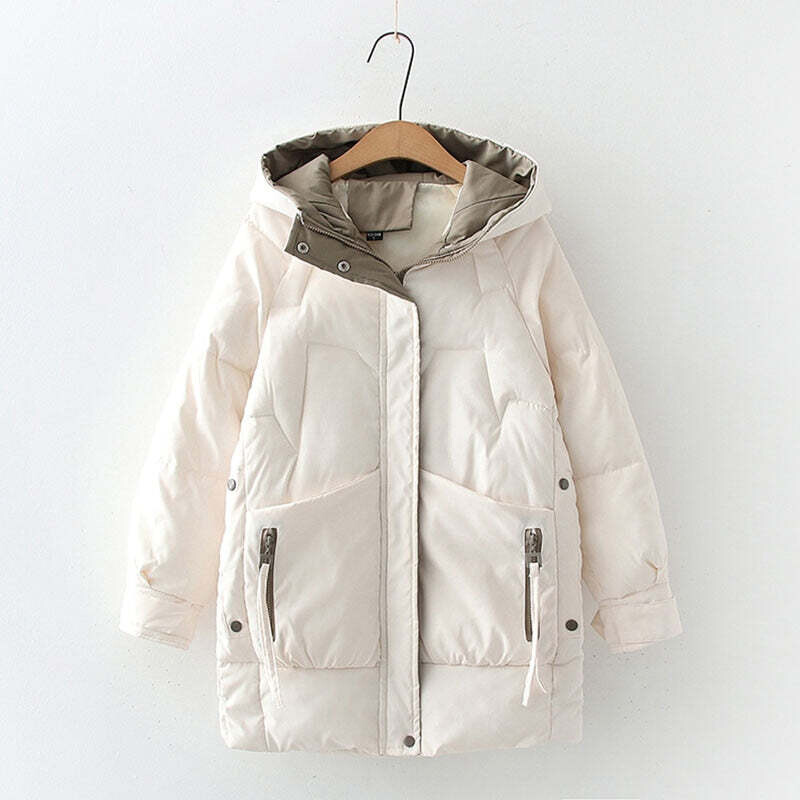 Women Winter Thick Hooded Down Jacket Cotton Long Warm Padded Parka For Women Plus Size 2XL Winter Coat