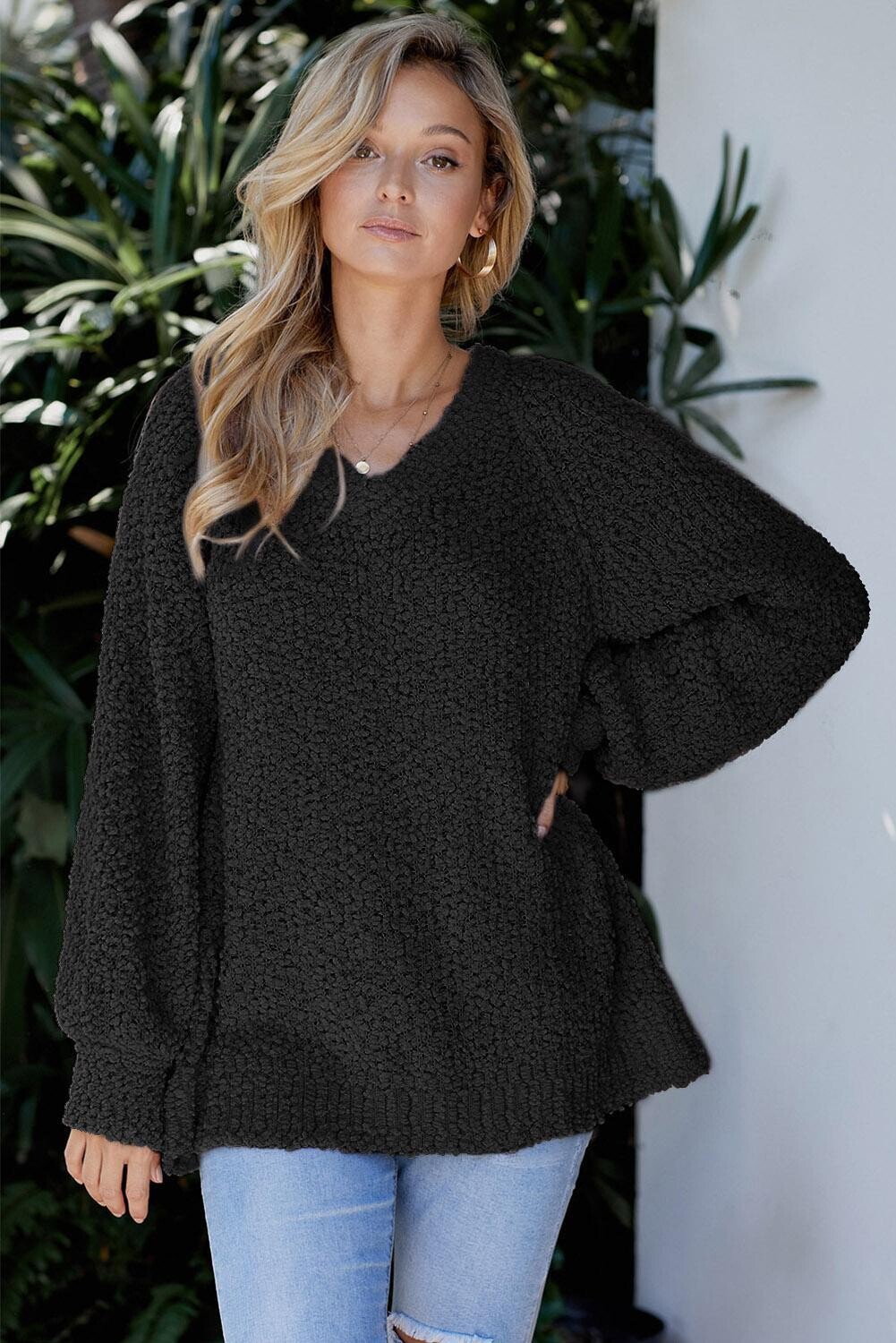 Black Chill in The Air Sweater