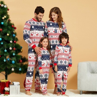 New Christmas Parent-child Suit Printed Pajamas