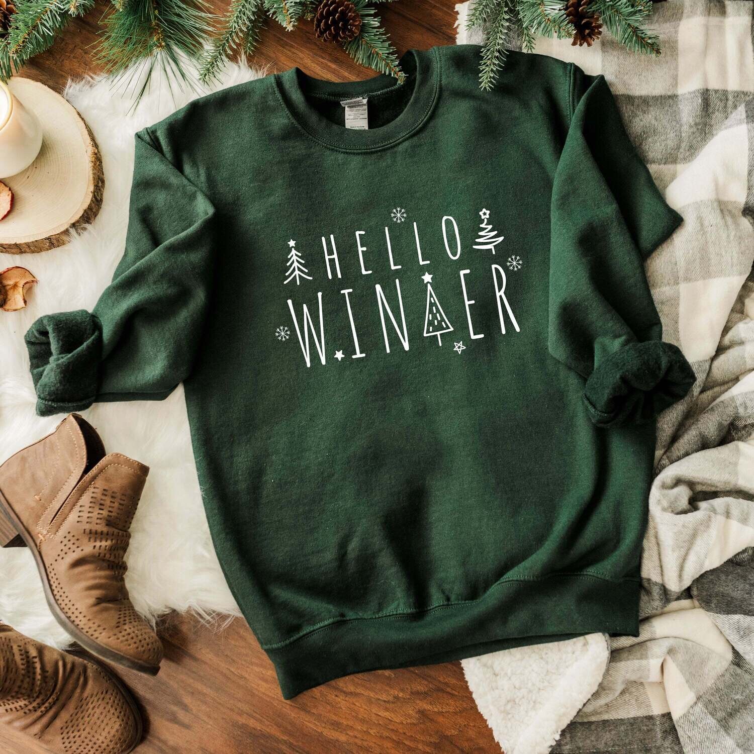 Hello Winter Trees | Sweatshirt