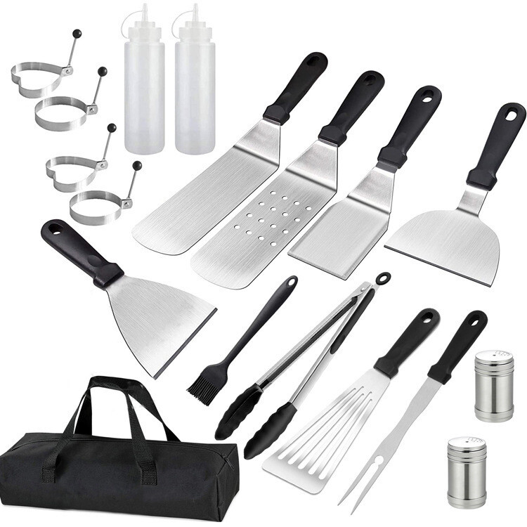 18Pcs Stainless Steel Barbecue Grilling Utensil BBQ Tools Set