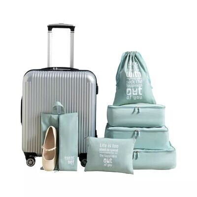 6pcs in 1Set Storage Bag Waterproof Large-capacity Travel Organizer Packing Cube Set