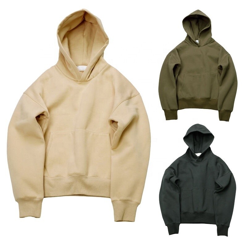 Basic Blank Hoodies Sweatshirts Custom LOGO Mens Oversized Drop Shoulder Sweatshirt Pullover Hoodie Plain