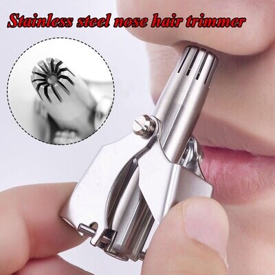 Nose Hair Trimmer For Men Stainless Steel Manual Mechanical Shaving Razor