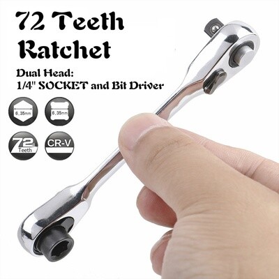 Mini Head Handle Double-Ended Socket Wrench Small Hand Repair Tool