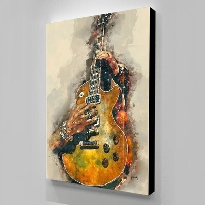 Abstract Wall Art Poster Canvas Prints Rock Guitar Canvas Painting Vintage Mural Poster Home Decor Nordic Style Wall Picture