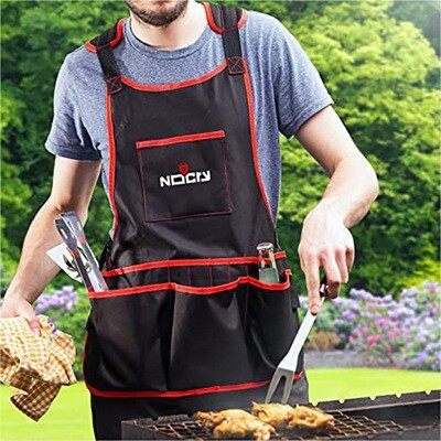 Multifunctional Pocket Tool Apron Barbecue Outdoor Apron