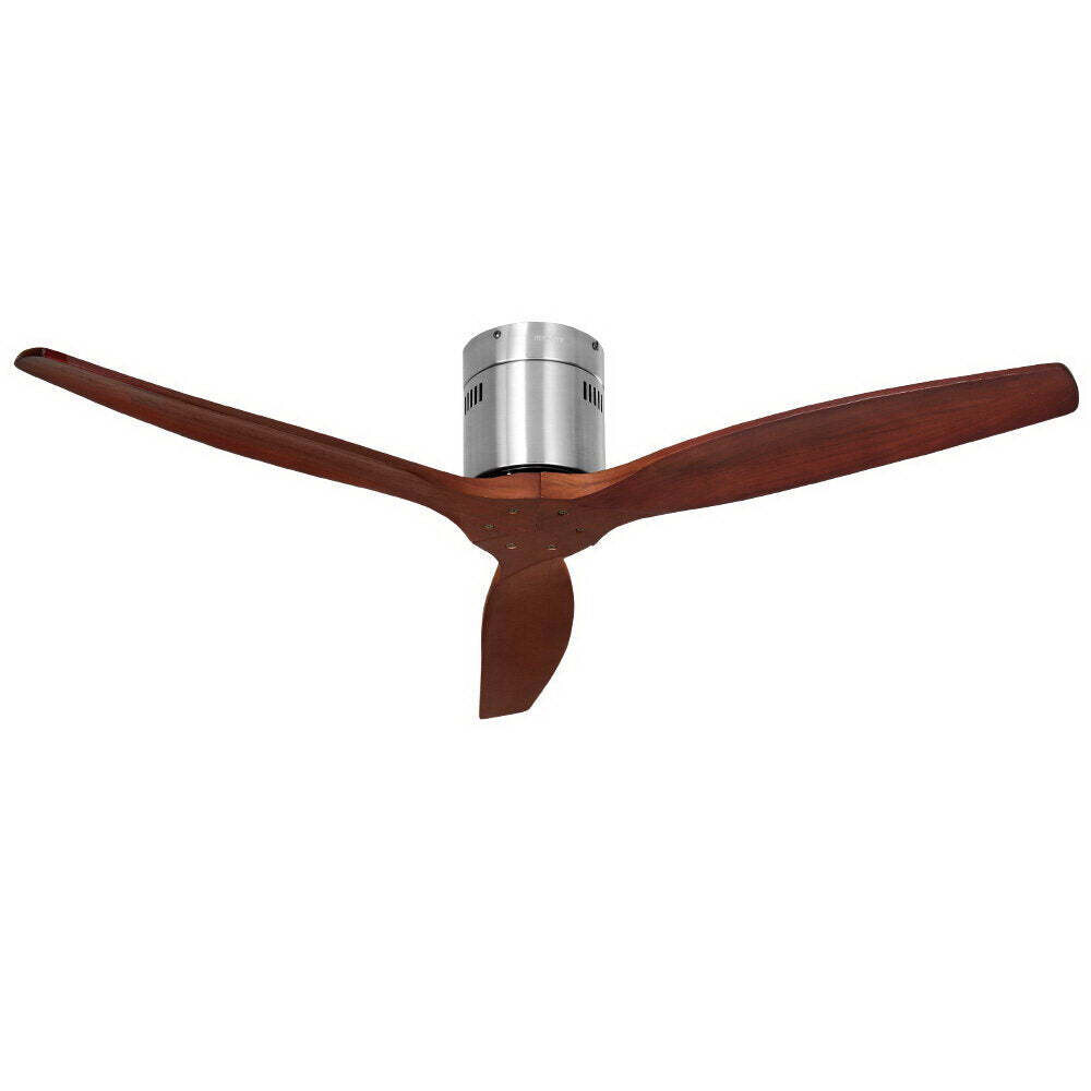 Devanti 52'' Ceiling Fan With Remote Control Fans 3 Wooden Blades Timer