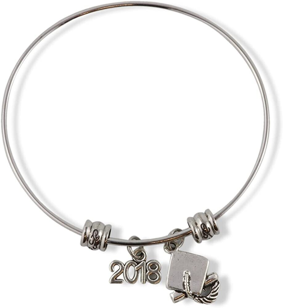 Graduation Party Gifts for Her Bracelet Bangle Jewelry Charm Gift for Women Men Accessories Favors Class of Grad Gifts
