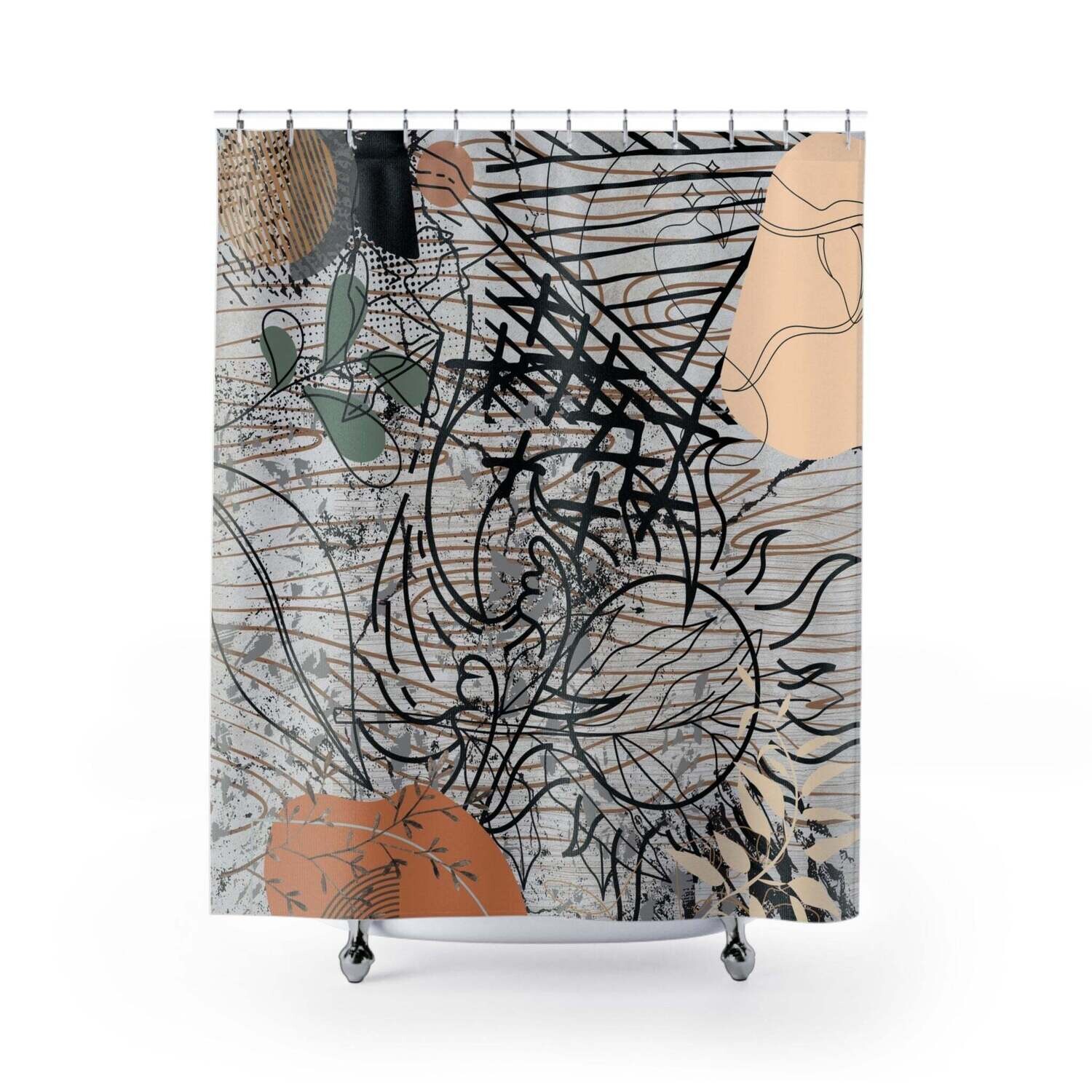 Premium Shower Curtains FOREST - Minimal By QueenNoble