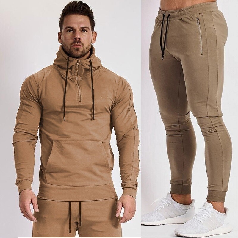Vedo Tracksuit Dropshipping Custom Logo Polyester Quick Dry Running Fitness GYM Jogging 2PCS Pants Set Mens Track Suits
