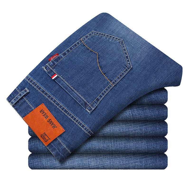 Wholesale Cotton Jeans Strong Stretch Trousers Vintage Pants for Men