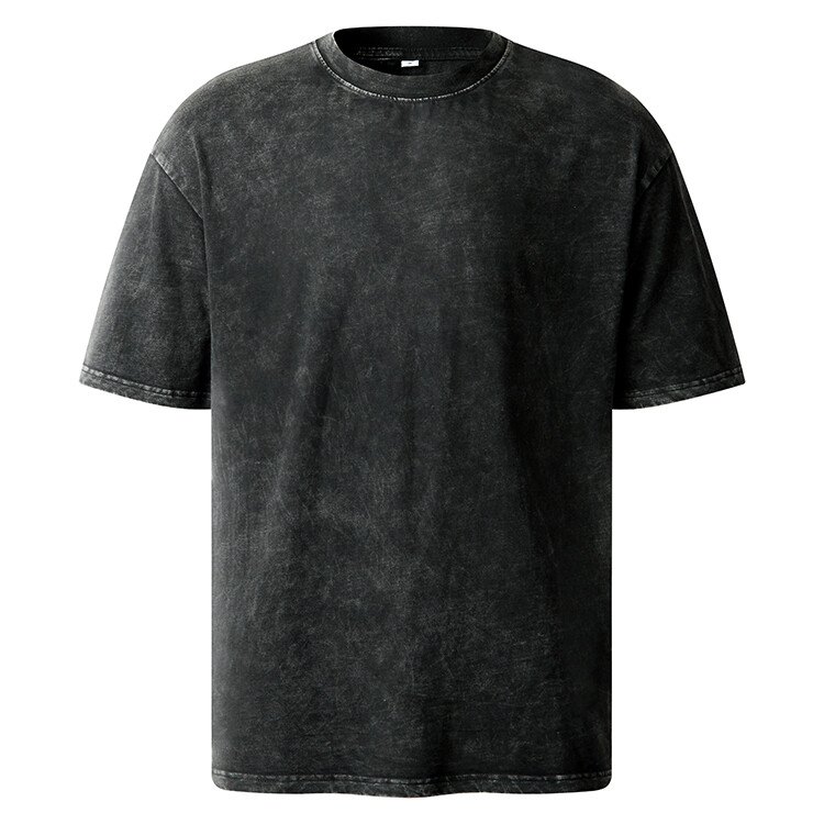 Heavyweight 100% cotton 230 gsm drop shoulder gym tshirt wholesale custom logo mens oversized vintage acid washed t shirt
