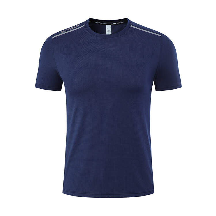 Street Fashion Casual Running Plain Quick Dry Sport Workout Men'S T-Shirts
