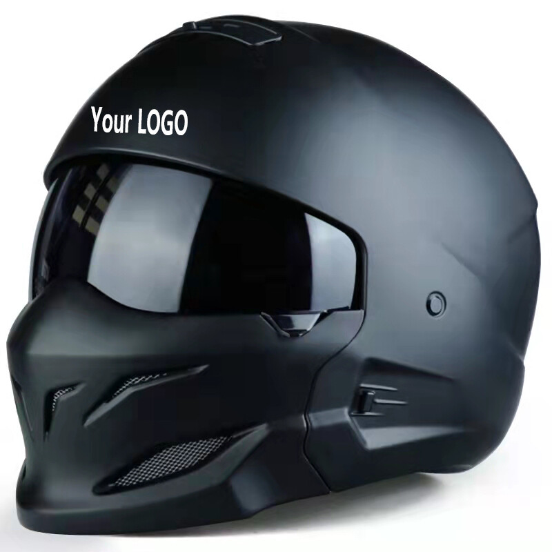 Retro 3/4 Modular Half Face Electric Bike Helm Full Face Casque Moto For Men Classic Scorpion Helmets Motorcycles Accessories