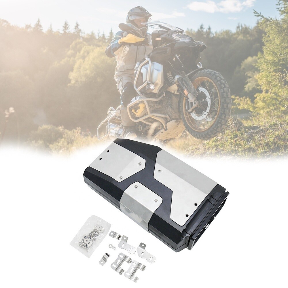 REALZION Motorcycle Parts Side Tail Carrier Box Back Box Luggage Travel Box Saddle Bag For BMW R1200GS R1250GS ADV 2004-2019