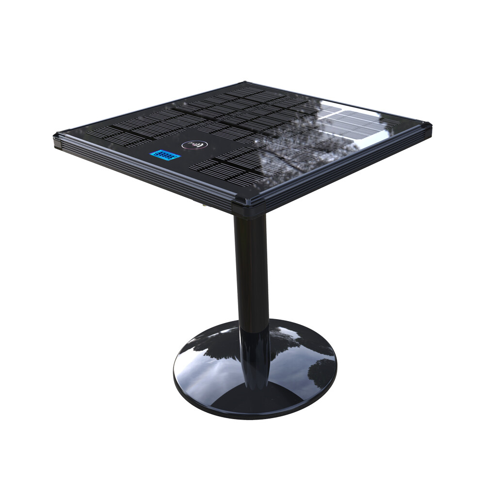 Solar table leisure Coffee Table with Wireless Charging Bluetooth Speaker for Music Playing villa garden