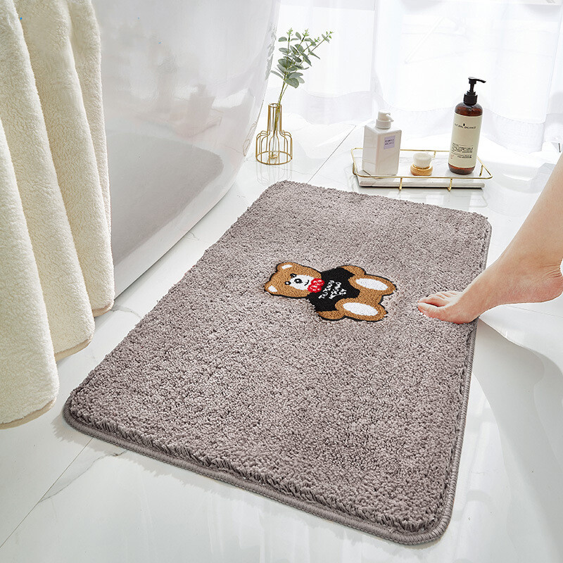 Soft Non-Slip Bath Absorbent Mat Bathroom Mat Thicken Carpet