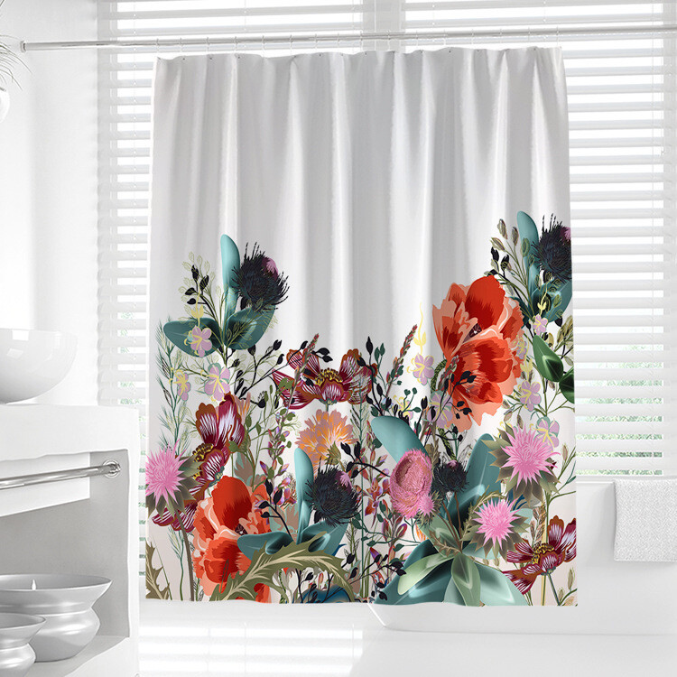 Flowers And Plants Series Shower Curtains Bathroom Curtain