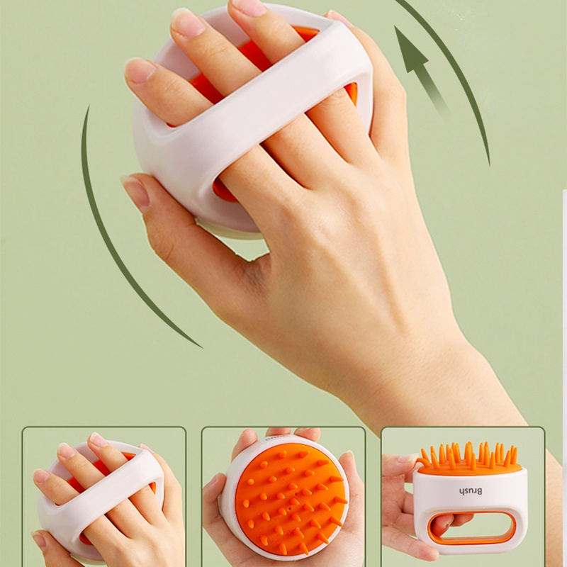 Silicone Scalp Massage Body Brush Head Massager Shampoo Comb