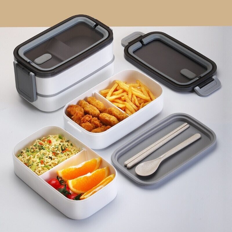Portable Thermal Lunch Box Microwave Insulation Tableware Students Food Container