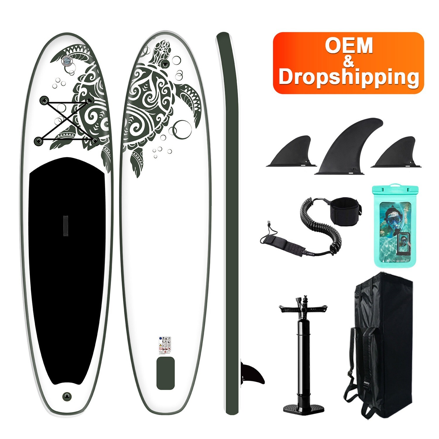 FUNWATER Dropshipping OEM surf board sup paddle board pump surfboard wholesale inflatable bodyboard supboard moe grip fanatics