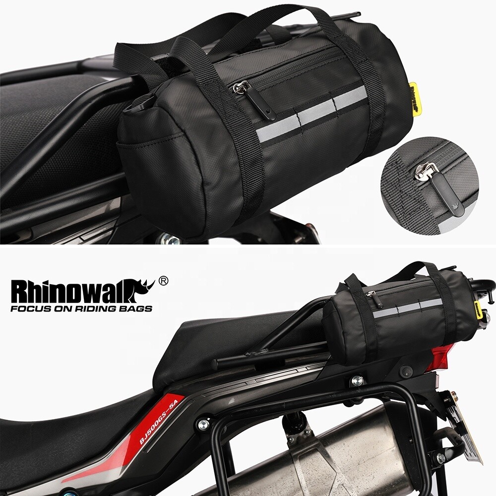 Rhinowalk Private label Motorcycle Tool Bag 2.5L Handlebar Roll Cylinder Pack Motorcycle Accessories